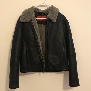 Vintage Leather Sheepskin Jacket
